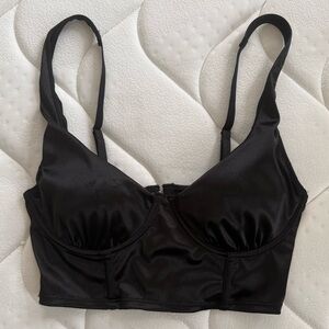Forever 21 Elegant Black Satin Top or Bra